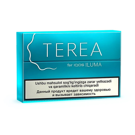 Terea Turquoise Uzbekistan – box of 200 TEREA sticks for IQOS ILUMA | Uzbekistan edition | TEREA HEETS UAE Dubai